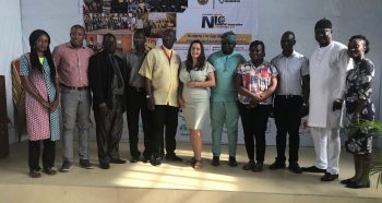 Elizabeth with the Nigerian Institute of Mechanical Engineers